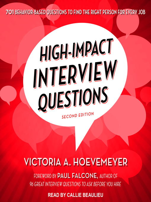 Title details for High-Impact Interview Questions by Victoria A. Hoevemeyer - Available